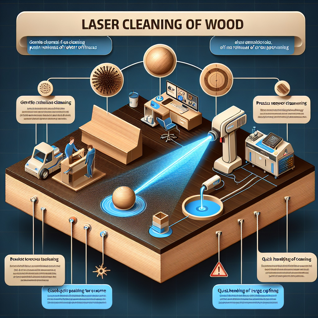 Laserreinigung von Holz in der Holzpoolherstellung